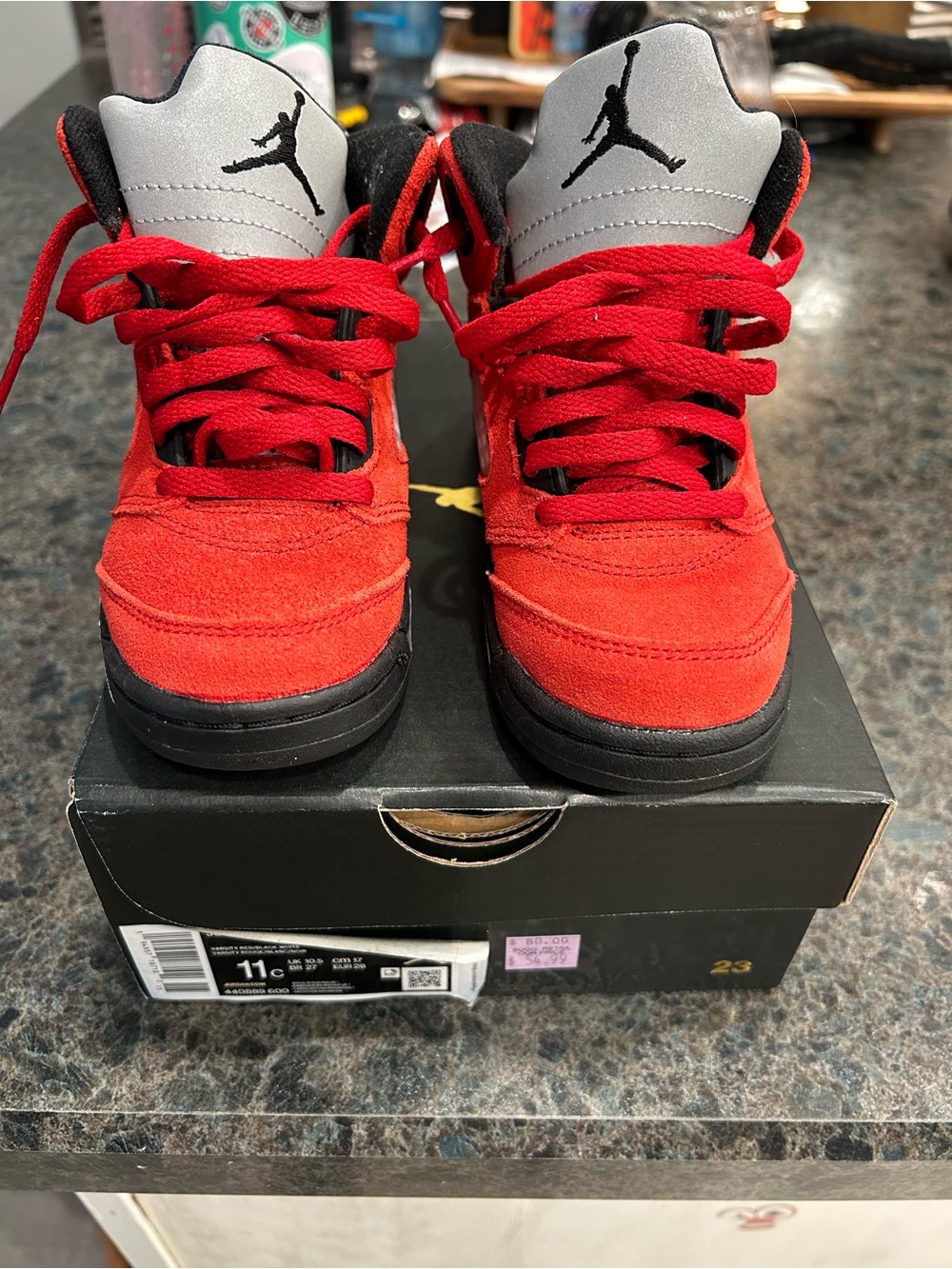 Jordan 5 raging bull kids